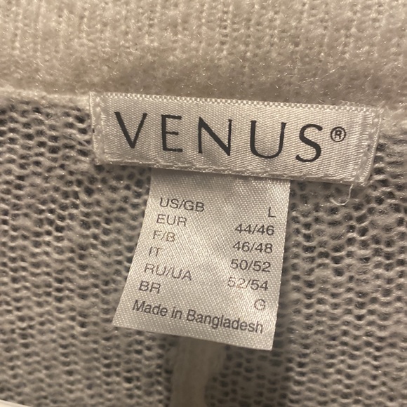 Venus cream dolman cocoon cardigan sweater L - Picture 3 of 4